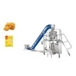 Food packing machine for frozen food with low-temperature resistant sealing system for meat, fish, vegetables, and ready meals in sealed pouches
