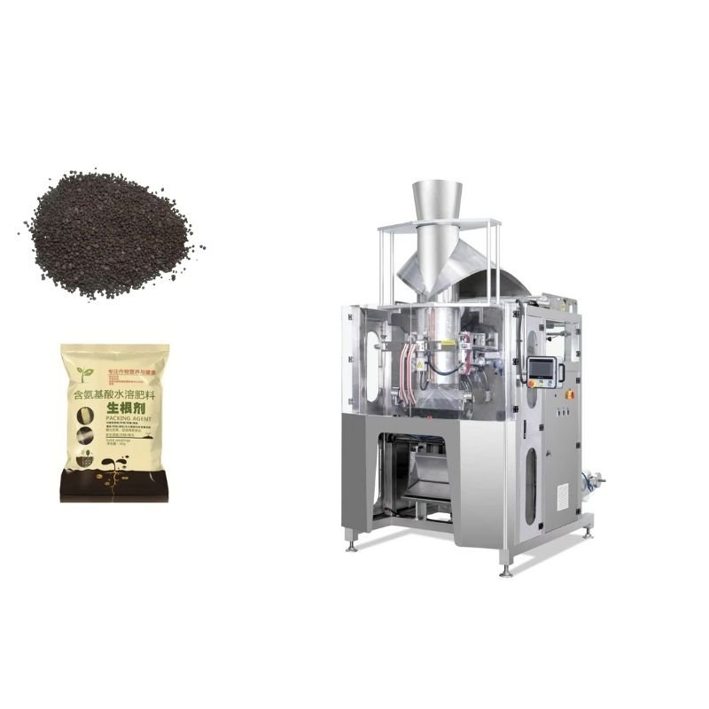 Granule fertilizer packing machine with high-precision weighing system for agricultural and compound fertilizer granules in 1-25kg bags