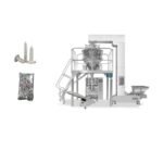Hardware packing machine with counting system for screws, nuts, bolts, washers, and hinges in sealed pouches