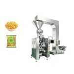 High speed granule packing machine with multi-head weigher for fast and accurate packaging of nuts, candies, snacks, rice, and seeds into stand-up pouches and pillow bags