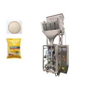 Linear weighing filling machine with multi-head combination scale system for granule products like bean, sugar, and rice in pouches
