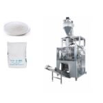 Stainless steel powder packing machine with sanitary food-grade construction for packing protein powder, milk powder, flour, and seasoning into stand-up pouches and pillow bags