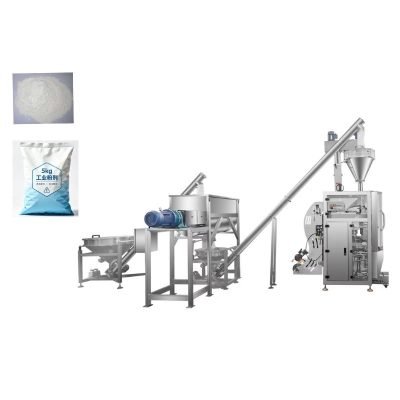 Automatic big pouch powder packing machine with vertical sealing system for industrial flour and spice packaging
